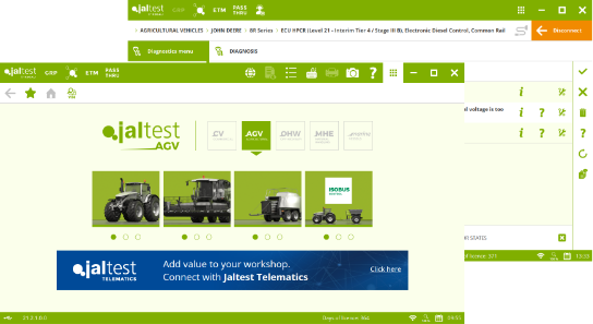 System JALTEST AGV