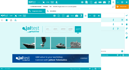 System JALTEST MARINE